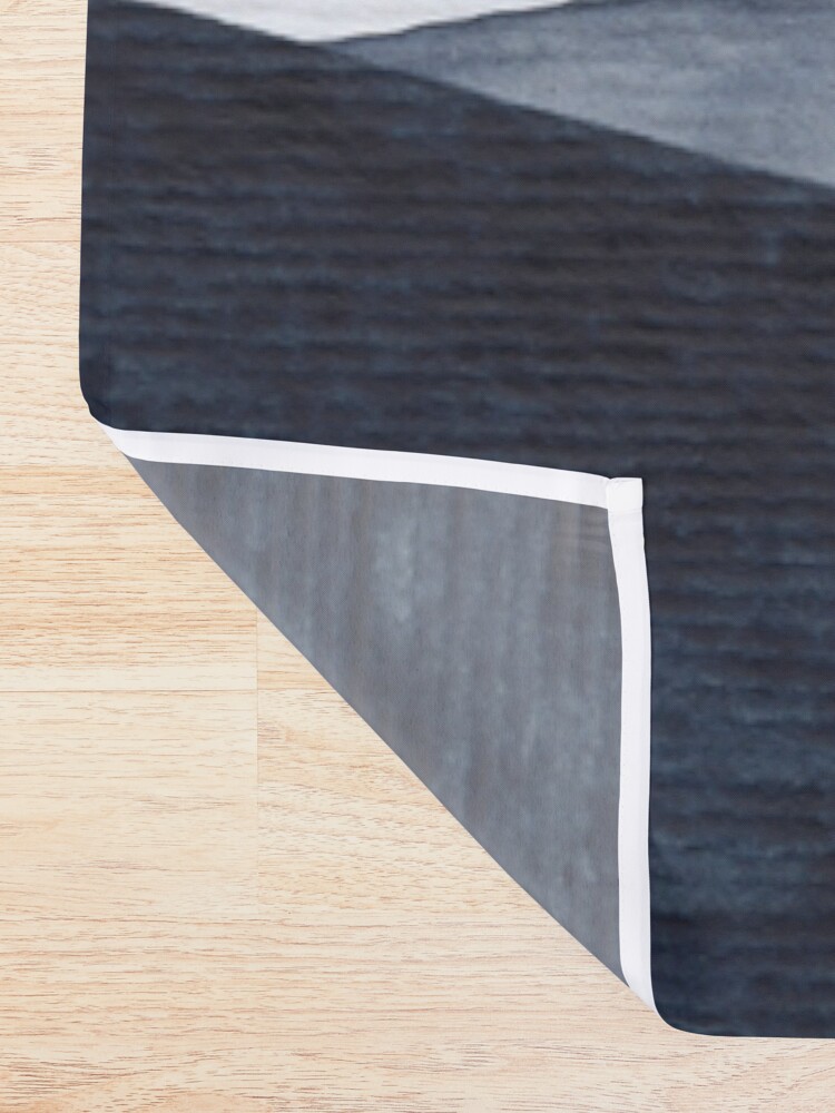 Alternate view of Abstract Indigo Mountains Shower Curtain