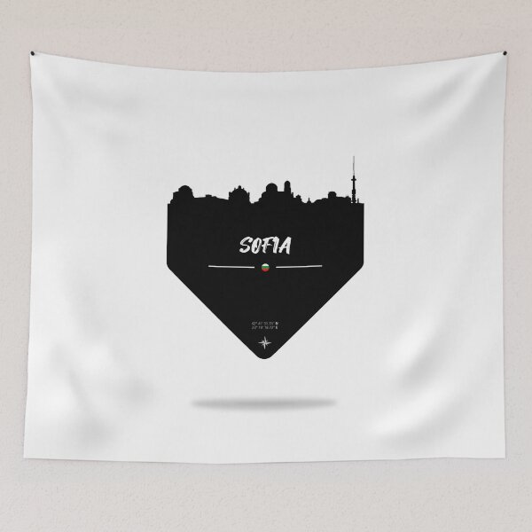 Item preview, Sofia Bulgaria skyline silhouette designed and sold by HDMI2K.