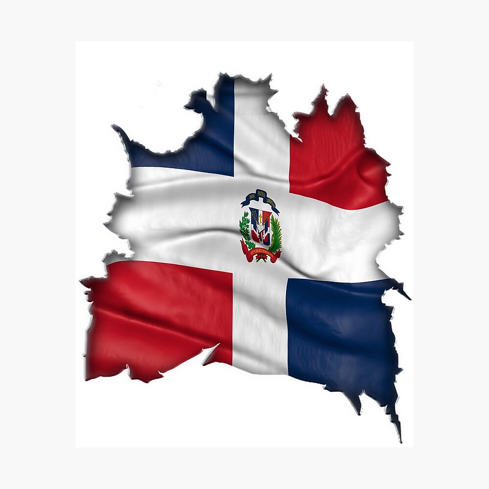 Bandera De República Dominicana De Dibujos Animados Dibujados A Mano Png República Dominicana 0697