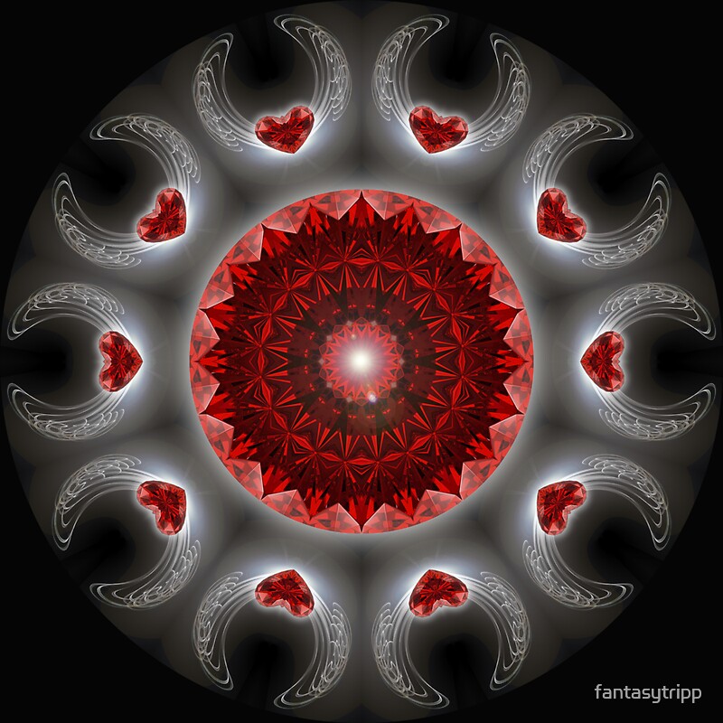 heart kaleidoscope image