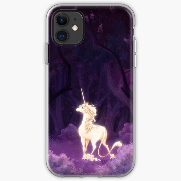 Unicorn in a Lilac Wood iPhone Soft Case