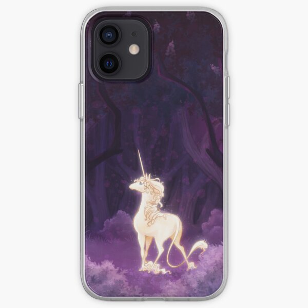Unicorn in a Lilac Wood iPhone Soft Case