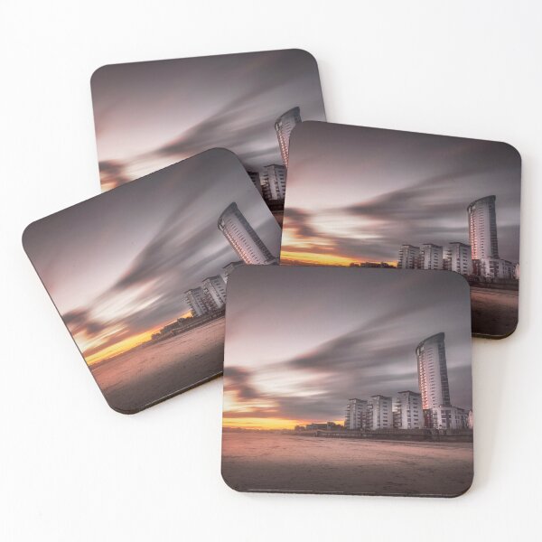 Item preview, Sweeping clouds sunset on Swansea Bay designed and sold by Leighton Collins.