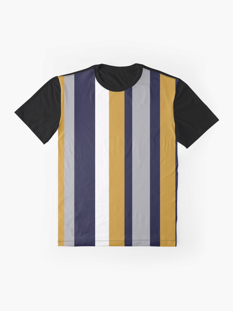 "Modern Stripes Vertical Pattern in Honey Mustard Yellow, Dark Navy Blue, Gray, and White