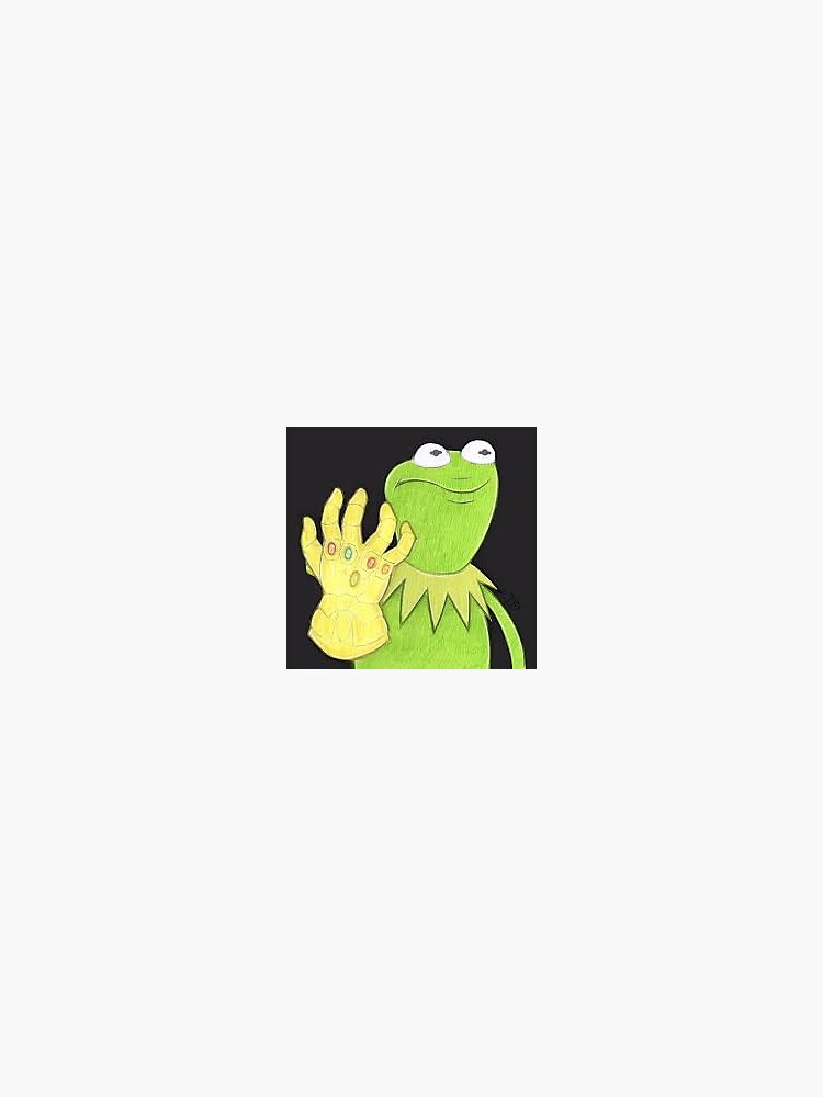 "Kermit Infinity Gauntlet" Sticker for Sale by noseycoffee Redbubble