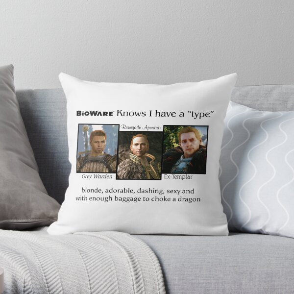 Yup I have a type (black text) Throw Pillow
