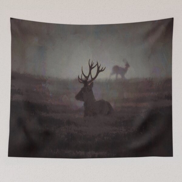 Item preview, Artistic Misty Silhouette Of A Highland Stag  designed and sold by taiche.