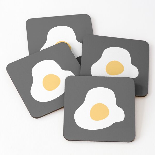 Sunny side up egg illustration Coasters (Set of 4)