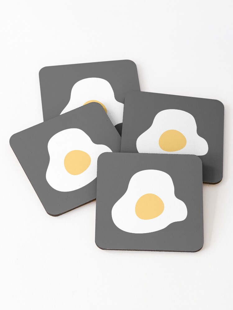 Thumbnail 1 of 5, Coasters (Set of 4), Sunny side up egg illustration designed and sold by sadaffk.