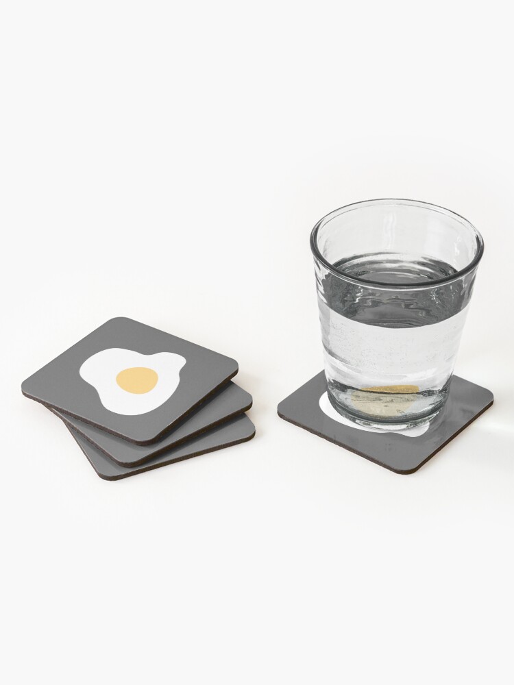 Thumbnail 2 of 5, Coasters (Set of 4), Sunny side up egg illustration designed and sold by sadaffk.