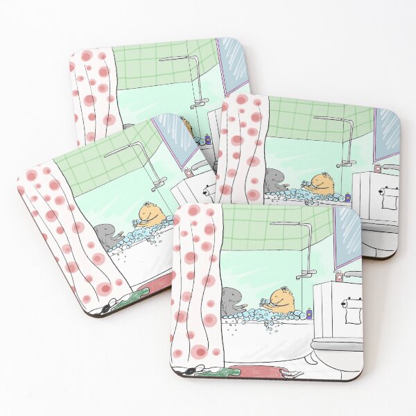 Item preview, Guinea pig couple taking a bath designed and sold by mondesign26.