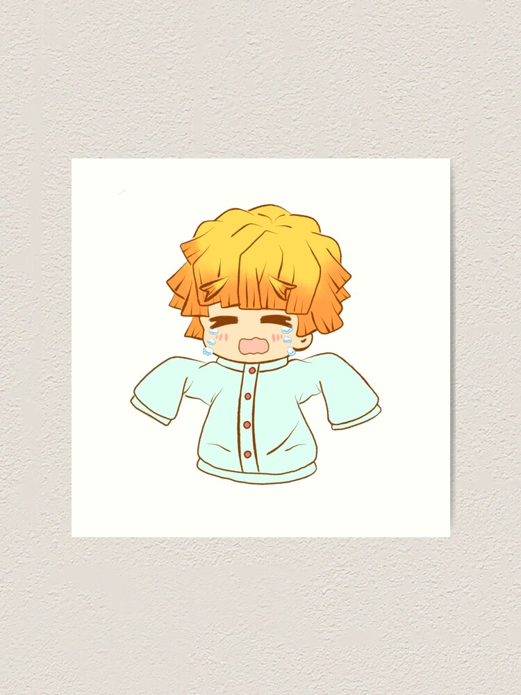Zenitsu Art Print By Kimmymichelle Redbubble