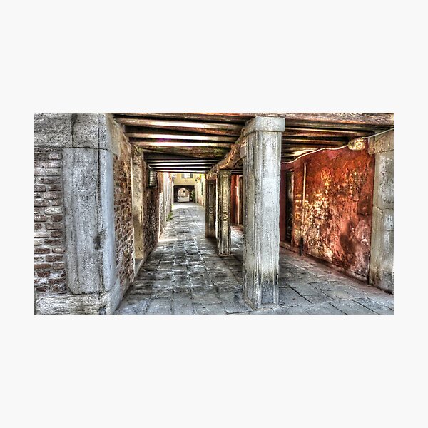 Venice backstreet - an unusual view Photographic Print