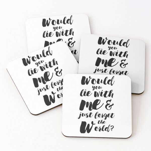 Item preview, Would you lie with me & just forget the world designed and sold by Ink & Void Co..