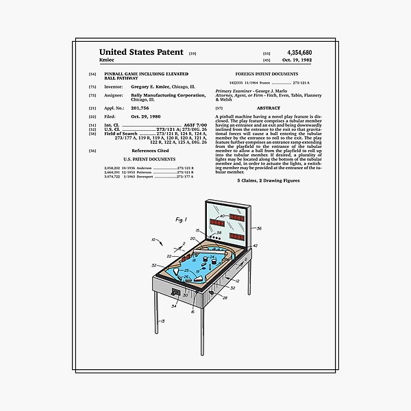 Video Game Patent Wall Art Redbubble