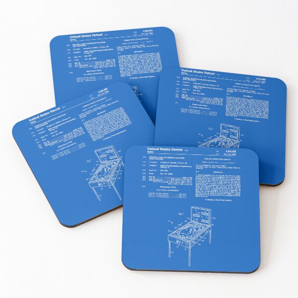 Item preview, Pinball Machine Patent - Blueprint designed and sold by FinlayMcNevin.