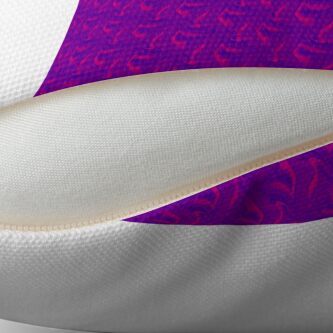 Alternate view of Pink Waves and Purple Haze Floor Pillow