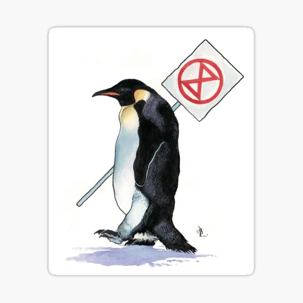 Item preview, Penguin climate protester designed and sold by digbylidstone.