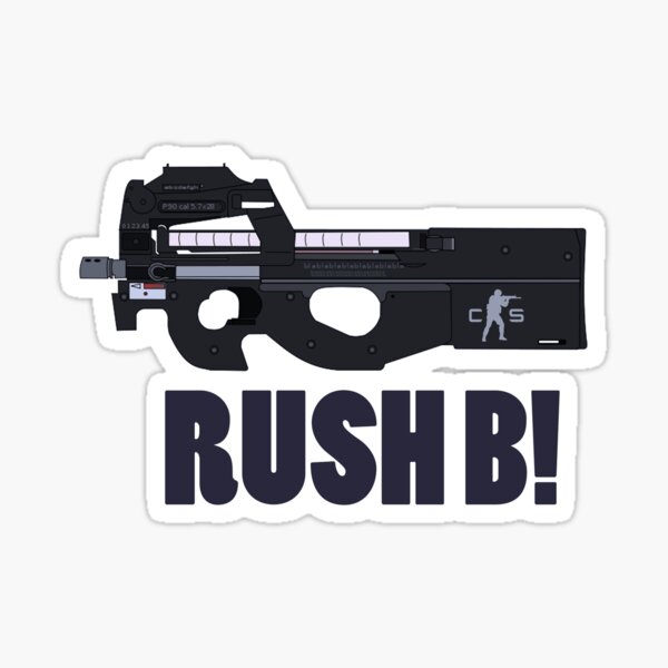 No Noobs Stickers Redbubble - paintball p90 roblox