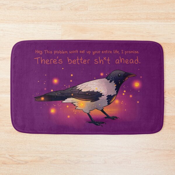 Item preview, "This Problem Won't Eat Up Your Entire Life" Hooded Crow designed and sold by thelatestkate.