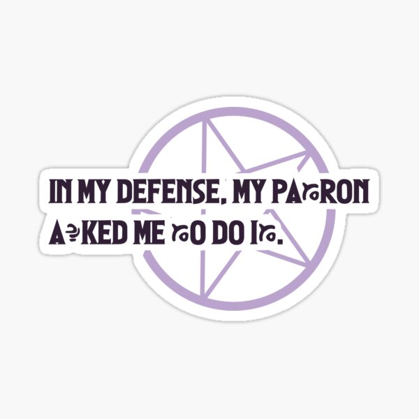 Patron Sticker
