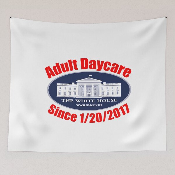 Item preview, The White House Adult Day Care Center Anti Trump Resist designed and sold by funnytshirtemp.