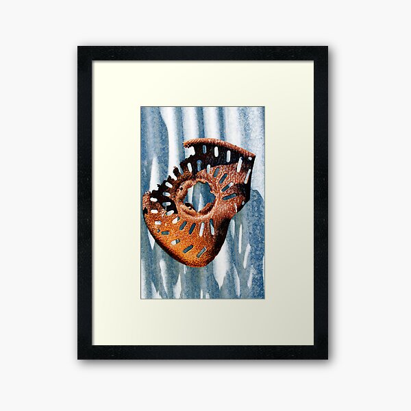Rustic Blue Framed Art Print