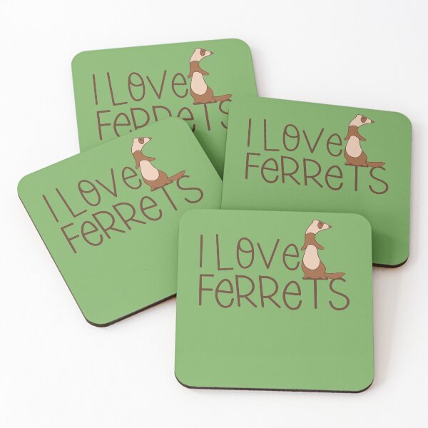 Item preview, I love ferrets designed and sold by FrictionMaxxing.