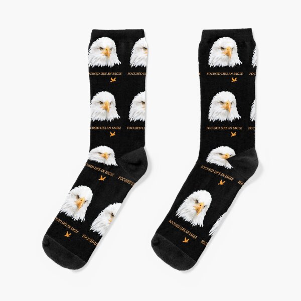 Geschenkidee Weißkopfseeadler fokussiert wie ein Adler Socken
