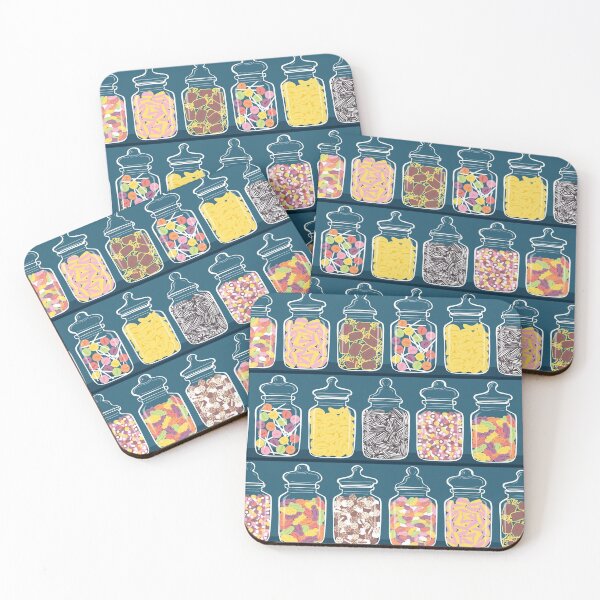 Item preview, Sweet Shop Candy Jars Pattern designed and sold by rocketandindigo.
