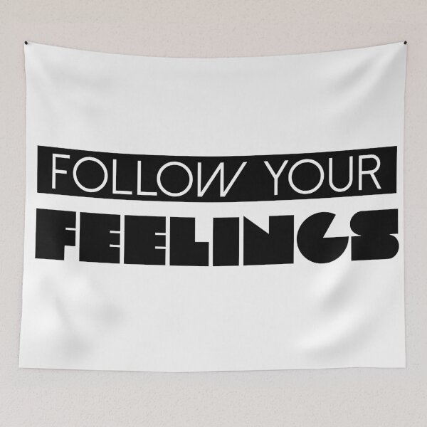 Item preview, Follow Your Feelings Graphic Quote designed and sold by quoteedesigns.