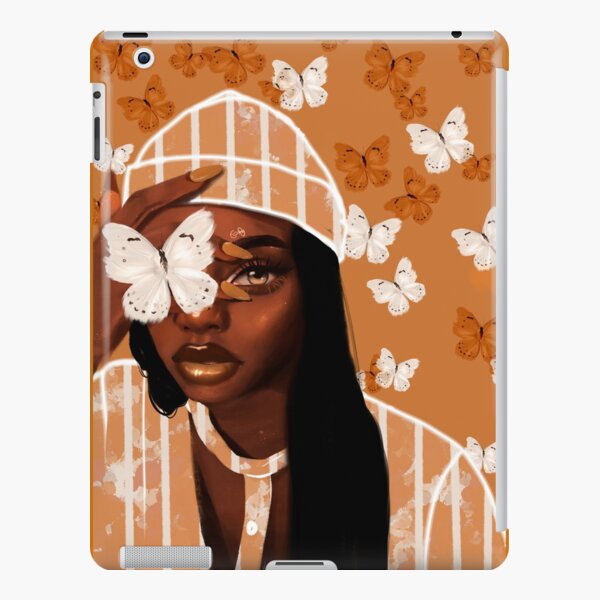 Faded, orange and white butterfly, portrait iPad Snap Case