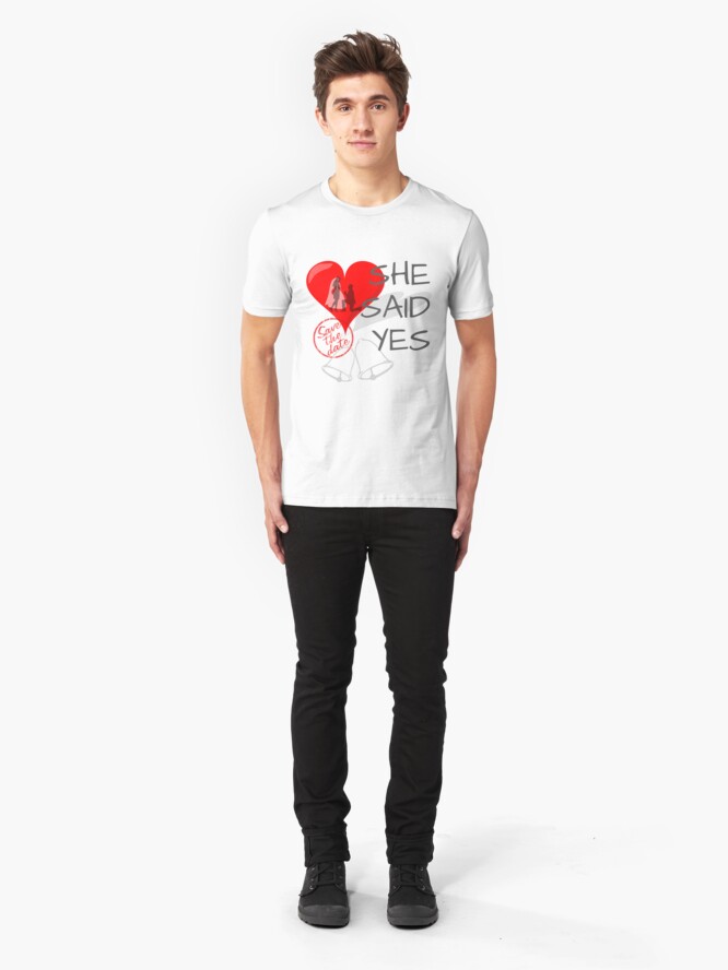 Alternative Ansicht von She said Yes Slim Fit T-Shirt
