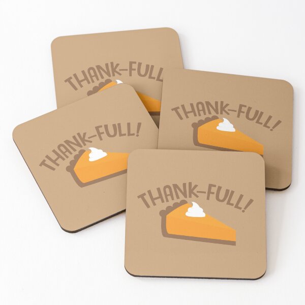 Item preview, Thank-Full! A Thanksgiving, Pumpkin (or Sweet Potato) pie design! designed and sold by brainthought.