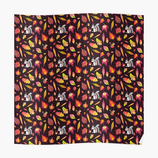 Squirrels, chipmunks and foliage Poster