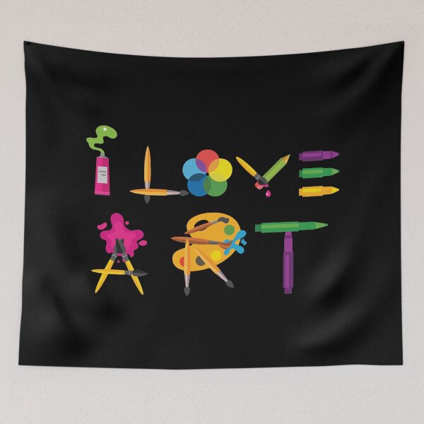 Item preview, I Love Art Abstract Artistic Gift Idea designed and sold by haselshirt.