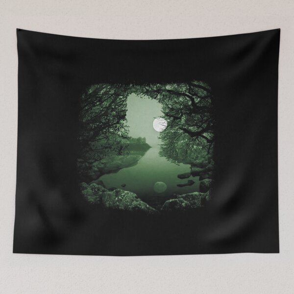 Item preview, Moon Art Moonlight Luna Gazing Gift designed and sold by haselshirt.