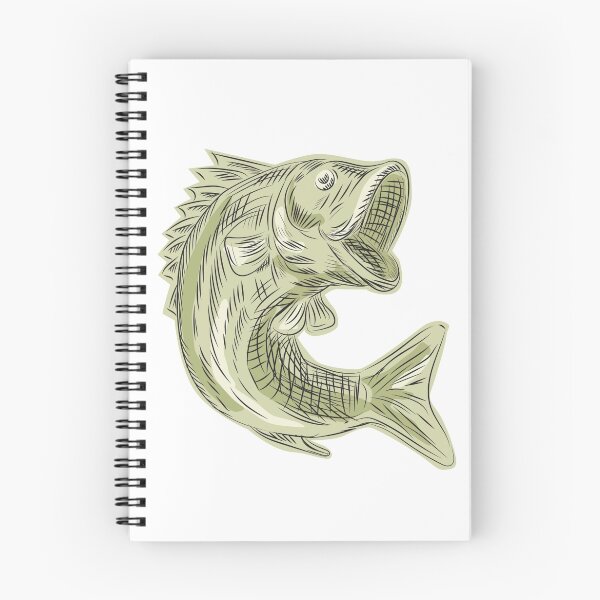 Item preview, Largemouth Bass Fish Etching designed and sold by patrimonio.