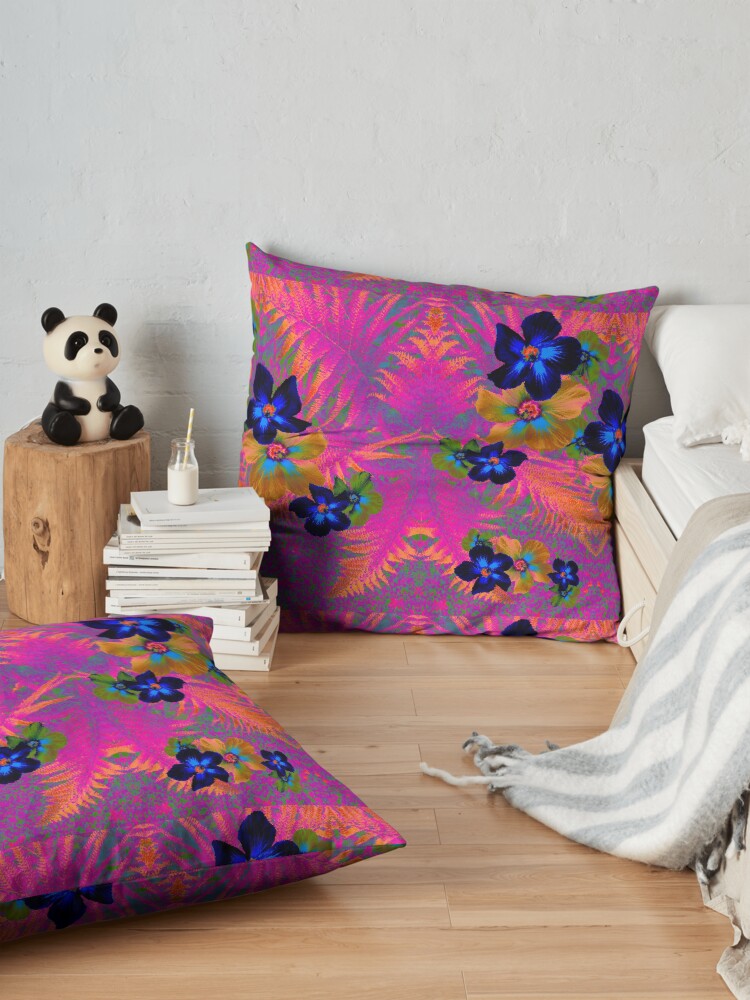 Alternate view of Pink Jungle Floor Pillow