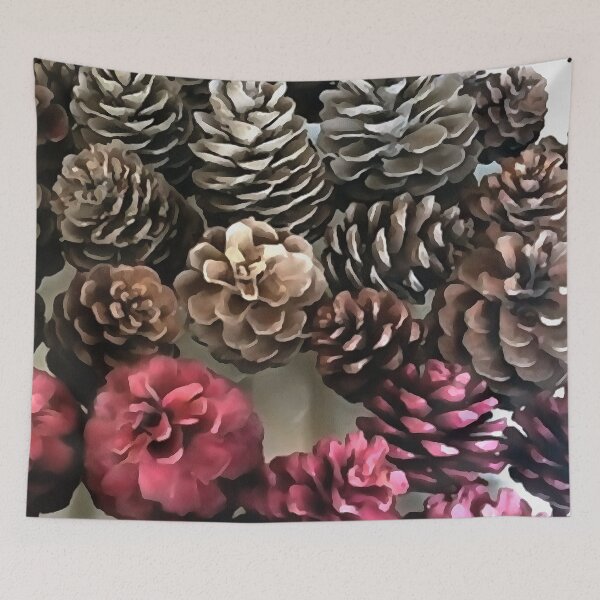 Item preview, Organic Pine Cone Holiday Ornaments Painting designed and sold by taiche.