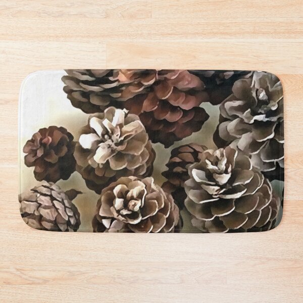 Item preview, Pine Cones Organic Christmas Ornaments Art designed and sold by taiche.