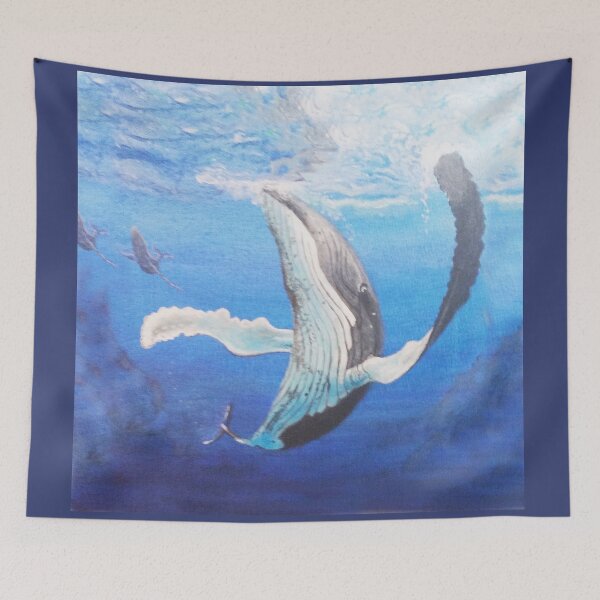 Item preview, Playful Wave From a Whale designed and sold by WatersEdgeGal.