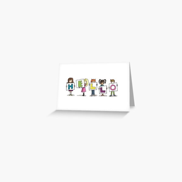 Card Design: Kids: Hello! Greeting Card