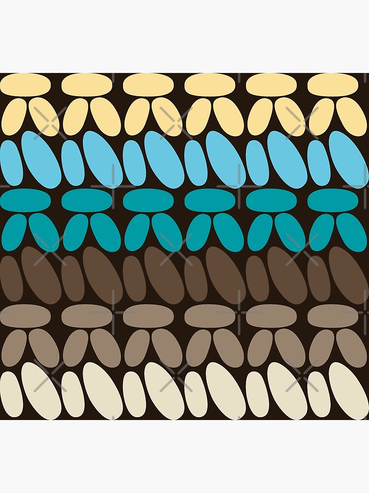 Pseudo crochet pattern with beach and ocean colors by nobelbunt
