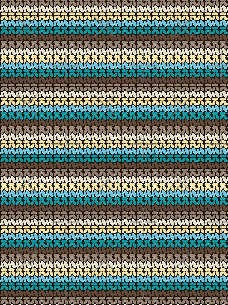 Pseudo crochet pattern with beach and ocean colors by nobelbunt