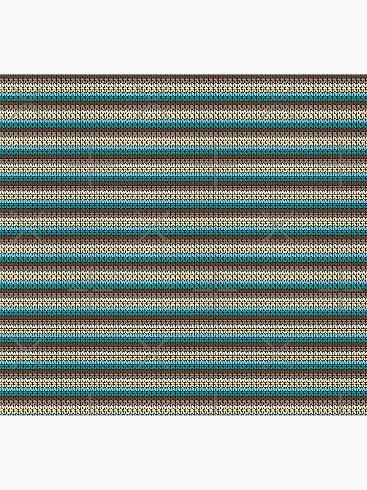 Pseudo crochet pattern with beach and ocean colors by nobelbunt