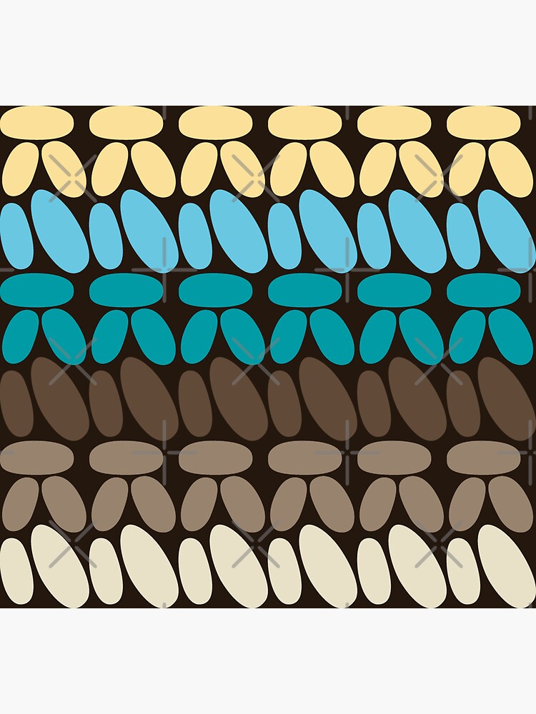 Pseudo crochet pattern with beach and ocean colors by nobelbunt