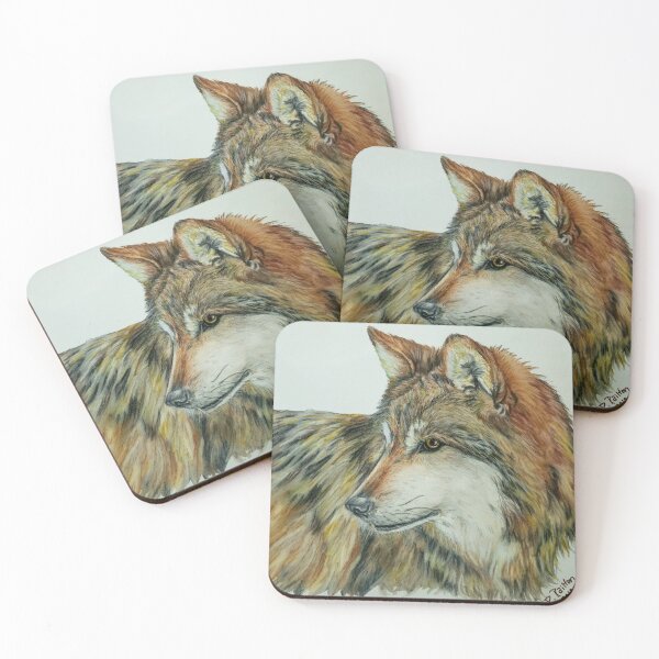 Item preview, Mexican Gray Wolf in Watercolor designed and sold by RailtonArt.