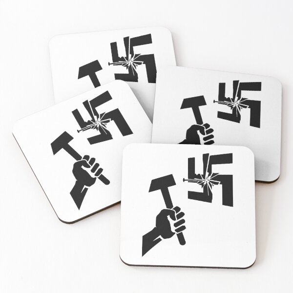 Item preview, Swastika Smashed By Hammer designed and sold by Inclusivitees.