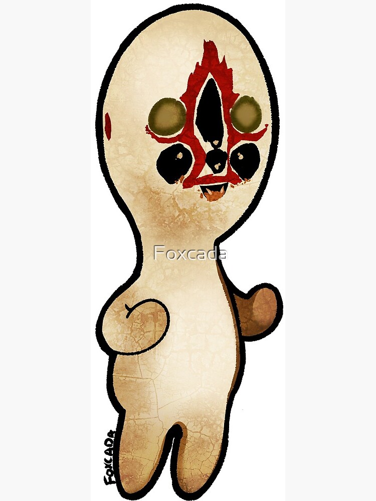 Scp 173 Chibi Greeting Card By Foxcada Redbubble